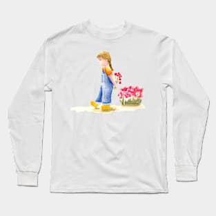 Flowers Posy for Mother Mum Mom Long Sleeve T-Shirt